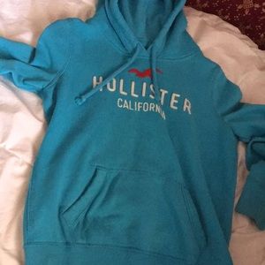 blue hollister hoodie